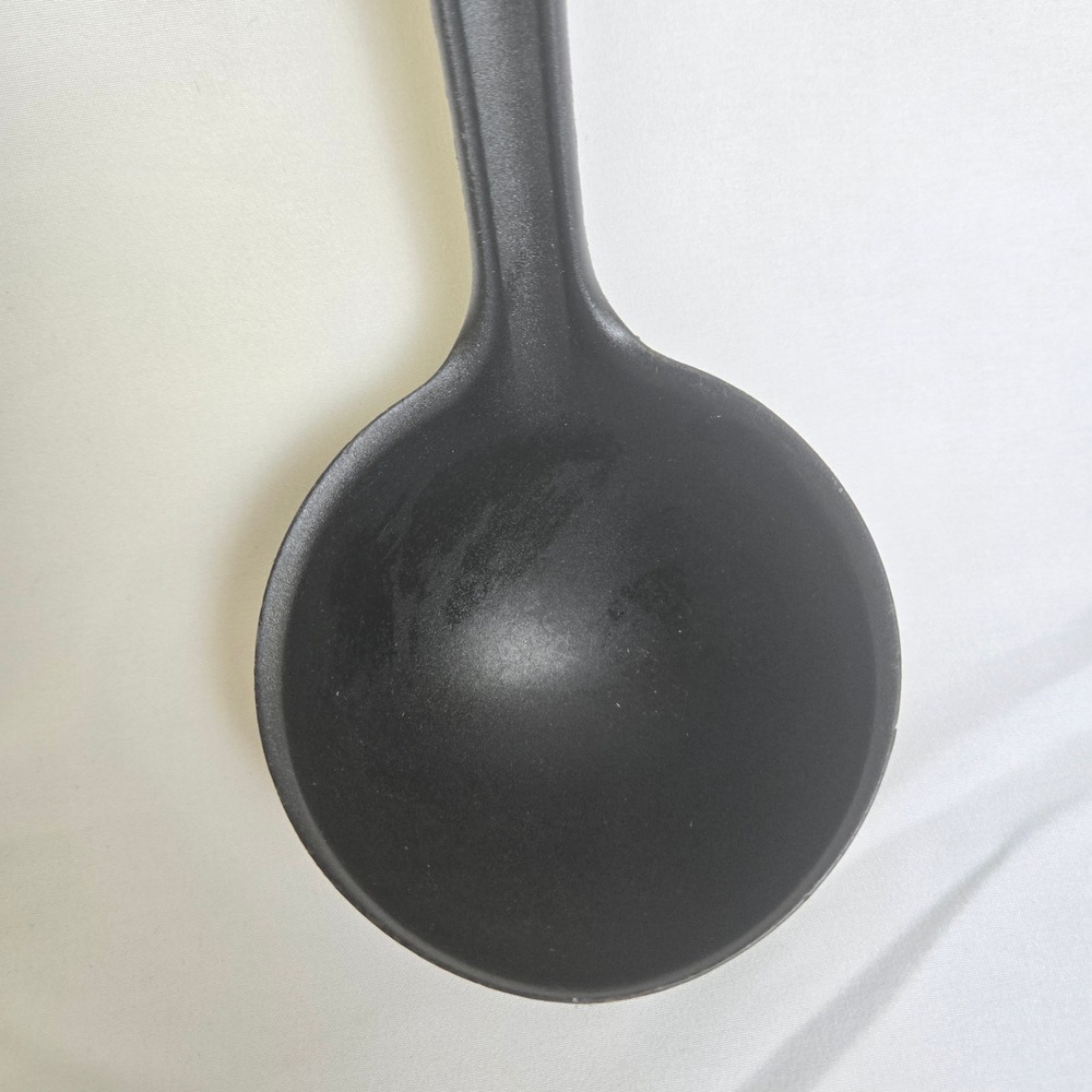 Pedrini Ladle Scoop Spoon 13" Black Plastic Serving Utensil Piece Italy - Picture 2 of 11